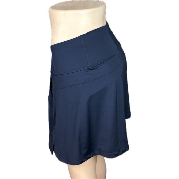 Puma + XXL Navy Pwrmesh High Rise Waist UPF+50 Liner Shorts Pockets Golf Skirt - Picture 5 of 6